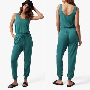 Athleta Teal Sleeveless Jumpsuit